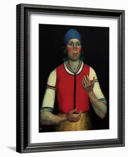 Worker, 1933-Kasimir Malevich-Framed Giclee Print