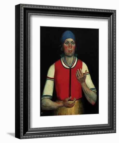 Worker, 1933-Kasimir Malevich-Framed Giclee Print