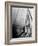 Worker at Skyscraper Building Site, with City Visible Below Him-Emil Otto Hoppé-Framed Photographic Print