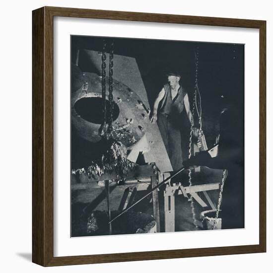 'Worker in an aircraft factory (preparation of alloy)', 1941-Cecil Beaton-Framed Photographic Print