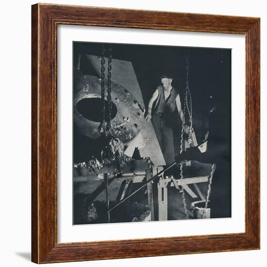 'Worker in an aircraft factory (preparation of alloy)', 1941-Cecil Beaton-Framed Photographic Print