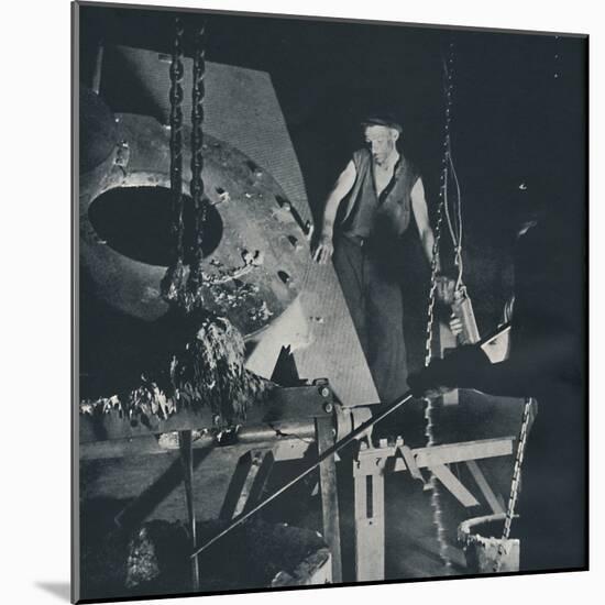 'Worker in an aircraft factory (preparation of alloy)', 1941-Cecil Beaton-Mounted Photographic Print