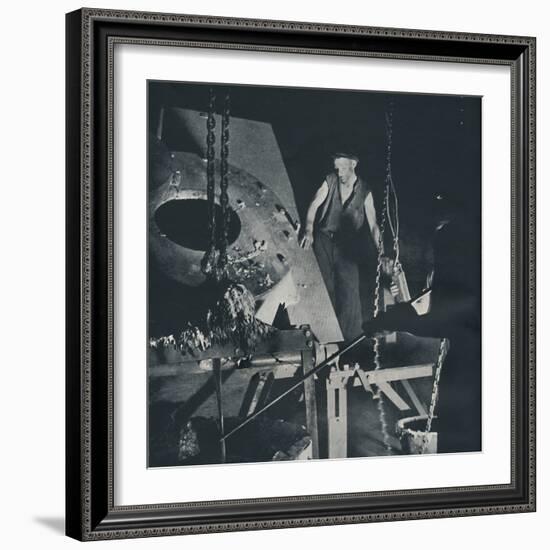 'Worker in an aircraft factory (preparation of alloy)', 1941-Cecil Beaton-Framed Photographic Print