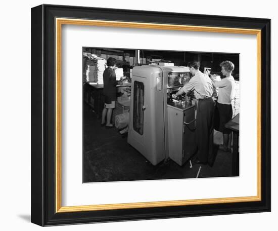 Workers at a Printing Company, Mexborough, South Yorkshire, 1959-Michael Walters-Framed Photographic Print