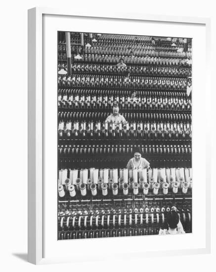 Workers at American Woolen Co-Margaret Bourke-White-Framed Photographic Print