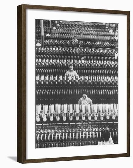 Workers at American Woolen Co-Margaret Bourke-White-Framed Photographic Print