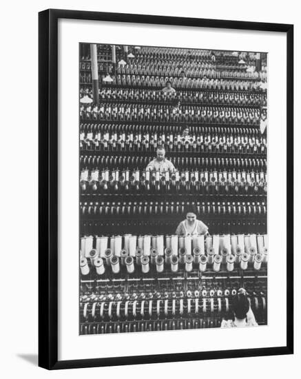 Workers at American Woolen Co-Margaret Bourke-White-Framed Photographic Print