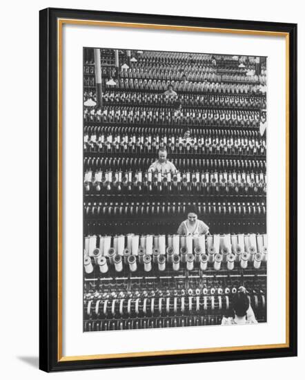 Workers at American Woolen Co-Margaret Bourke-White-Framed Photographic Print