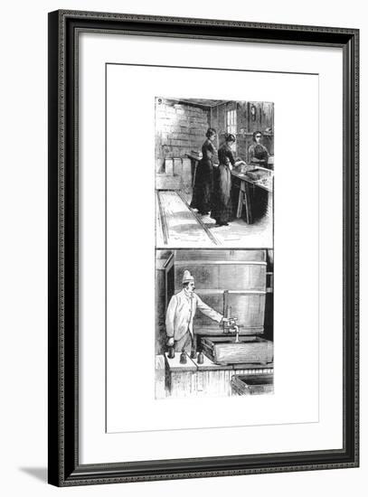 Workers at Nobel Explosives Company Limited, Ardeer, Ayrshire, 1884-null-Framed Giclee Print