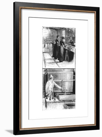 Workers at Nobel Explosives Company Limited, Ardeer, Ayrshire, 1884-null-Framed Giclee Print