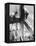 Workers balancing on steel beam above streets during construction of the Manhattan Company Building-Arthur Gerlach-Framed Premier Image Canvas