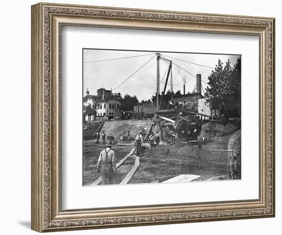 Workers Constructing the Library of Congress-null-Framed Photographic Print