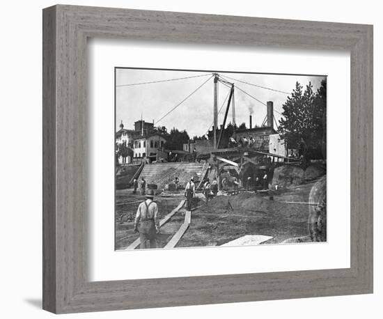 Workers Constructing the Library of Congress-null-Framed Photographic Print