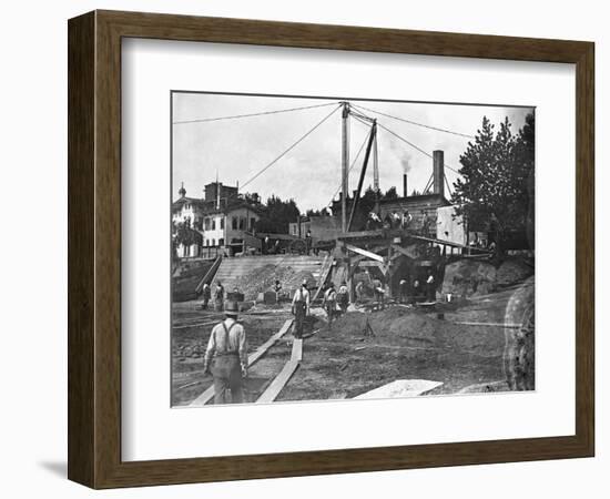 Workers Constructing the Library of Congress-null-Framed Photographic Print