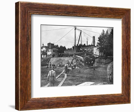 Workers Constructing the Library of Congress-null-Framed Photographic Print