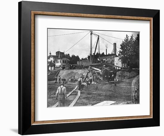 Workers Constructing the Library of Congress-null-Framed Photographic Print