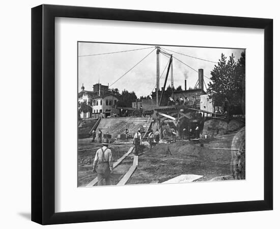 Workers Constructing the Library of Congress-null-Framed Photographic Print