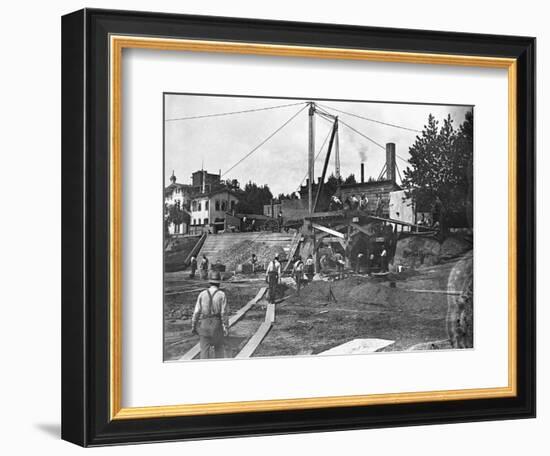 Workers Constructing the Library of Congress-null-Framed Photographic Print