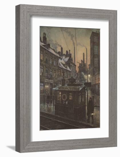 Workers Houses-Hans Baluschek-Framed Art Print