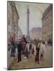 Workers Leaving Maison Paquin, in Rue De La Paix, with Place Vendomen in Background, 1906-Jean Béraud-Mounted Giclee Print
