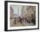 Workers Leaving the Maison Paquin, in the Rue de La Paix, circa 1900-Jean Béraud-Framed Giclee Print