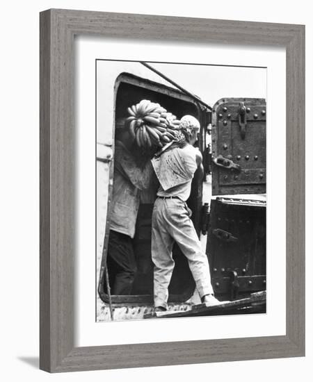 Workers Loading Bananas, Veracruz, 1927-Tina Modotti-Framed Photographic Print