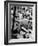 Workers of Rock at Indiana Limestone Co. provide stone for Landmark Skyscrapers-Margaret Bourke-White-Framed Photographic Print