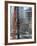 Workers Service Crane Across Street from National Bank Building under Construction on Park Ave-Dmitri Kessel-Framed Photographic Print