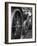 Workers Standing Amidst Large Metal Wheel Frames on Tractorstroi Tractor Factory Assembly Line-Margaret Bourke-White-Framed Photographic Print