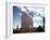 Workers Watching as Steel Beam is Raised High Above During Sub Assembling of Ship at Shipyard-Hansel Mieth-Framed Photographic Print