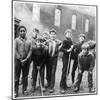 Working Class Children Playing Together in Sheffield-Henry Grant-Mounted Photographic Print