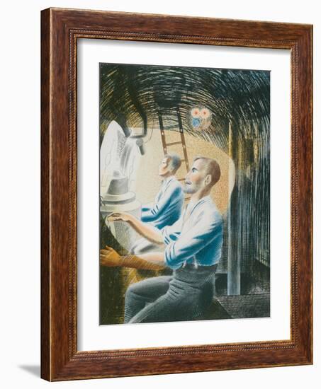 Working Controls While Submerged, 1941-Eric Ravilious-Framed Giclee Print