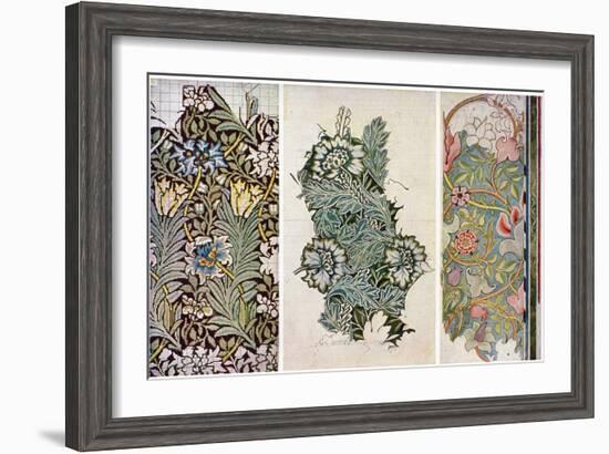 Working Drawings by William Morris (1834-189), 1934-William Morris-Framed Giclee Print