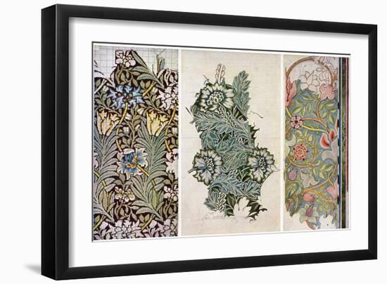 Working Drawings by William Morris (1834-189), 1934-William Morris-Framed Giclee Print