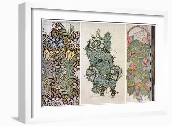 Working Drawings by William Morris (1834-189), 1934-William Morris-Framed Giclee Print