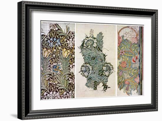 Working Drawings by William Morris (1834-189), 1934-William Morris-Framed Giclee Print