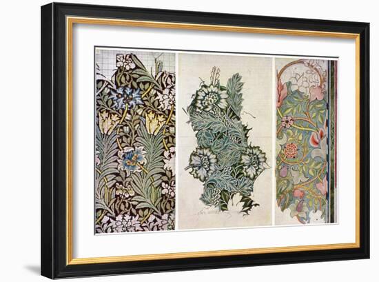 Working Drawings by William Morris (1834-189), 1934-William Morris-Framed Giclee Print