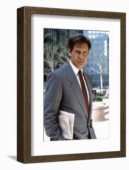 Working Girl by MikeNichols with Harrison Ford, 1988 (photo)-null-Framed Photo