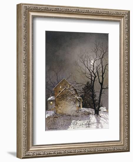 Working Late-Ray Hendershot-Framed Art Print