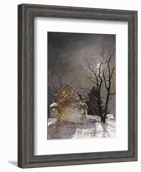 Working Late-Ray Hendershot-Framed Art Print