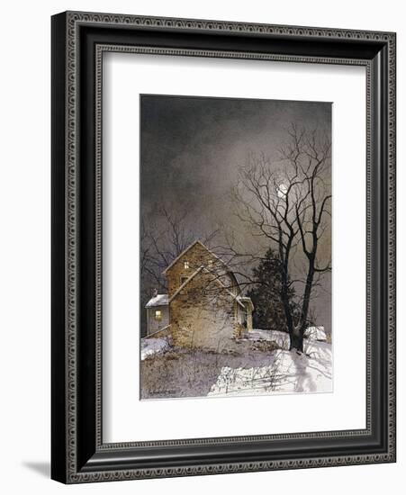 Working Late-Ray Hendershot-Framed Art Print