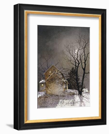 Working Late-Ray Hendershot-Framed Art Print