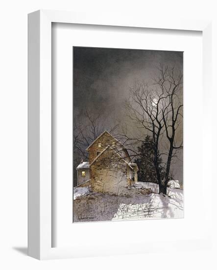 Working Late-Ray Hendershot-Framed Art Print