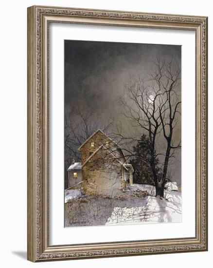 Working Late-Ray Hendershot-Framed Art Print