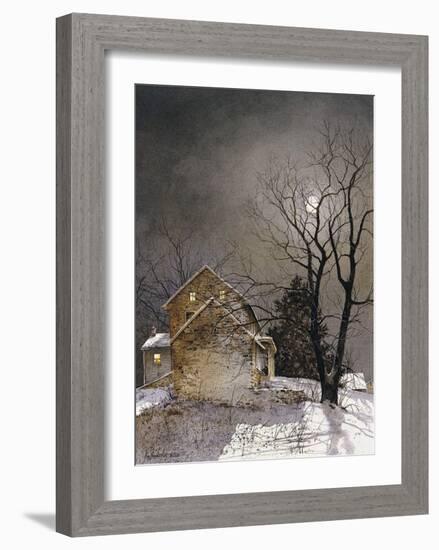 Working Late-Ray Hendershot-Framed Art Print