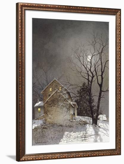 Working Late-Ray Hendershot-Framed Art Print