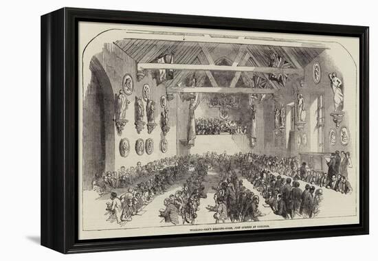 Working-Men's Reading-Room, Just Opened at Carlisle-null-Framed Premier Image Canvas