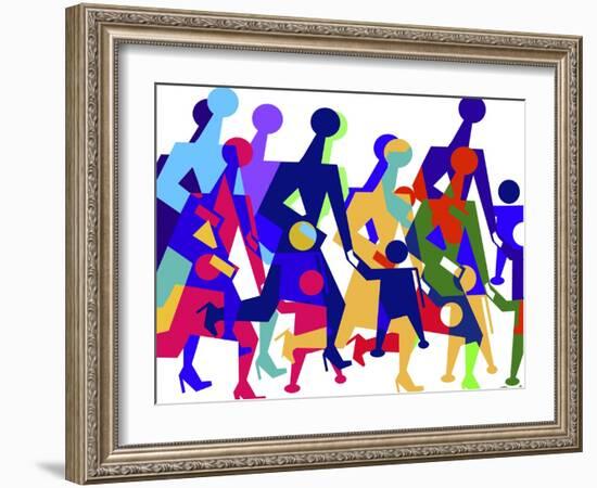 Working Moms-Diana Ong-Framed Giclee Print