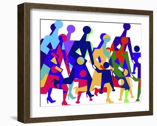 Working Moms-Diana Ong-Framed Giclee Print