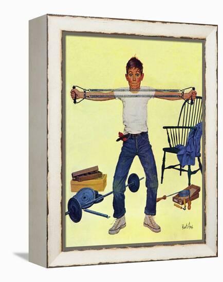 "Working Out", March 14, 1959-Kurt Ard-Framed Premier Image Canvas